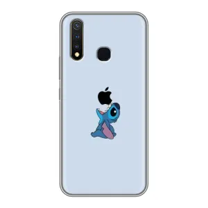 Чехол с принтом Стич на Vivo Y19 (Stitch apple)