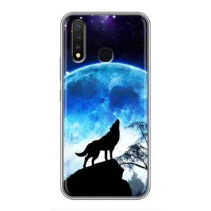 Защитные чехлы для Виво у19 (AlphaPrint) (ХИТ продаж) ВОЛК (Волк на луну)