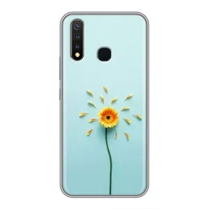 Чехлы с Цветами для Vivo Y19 (VPrint) (Желтый цветок)