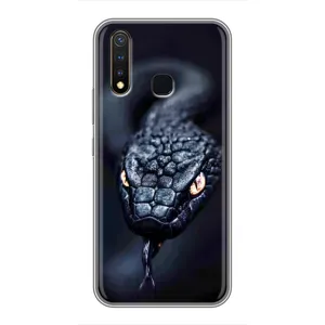 Чехол с картинкой «Хищники» для Vivo Y19 (Черная змея)