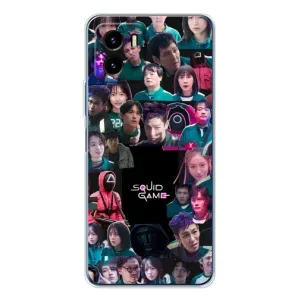 Чехол Гра в кальмара для Vivo Y19s Pro (Коллаж Игра кальмара)