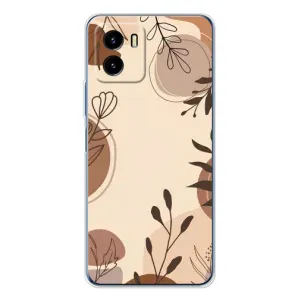 Чехол с принтом «Коричневые цветы» для Vivo Y19s Pro