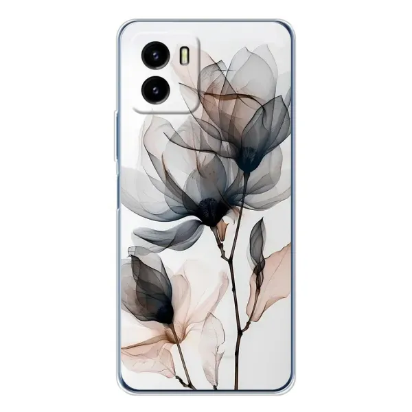 Чехол с принтом «Цветы на белом» для Vivo Y19s Pro Чехол с принтом «Цветы на белом» для Vivo Y19s Pro