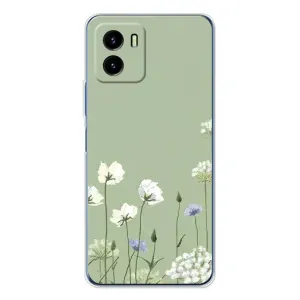 Чехол с принтом «Цветы на зеленом» для Vivo Y19s Pro