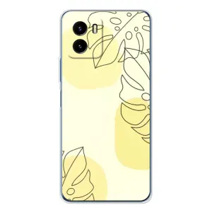 Силиконовый чехол с принтом в цветах на Vivo Y19s Pro