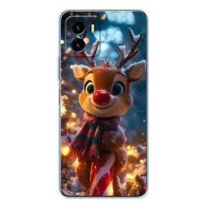 Яскравий чохол для Vivo Y19s Pro з Зимові Оленята (Олень з шарфом)