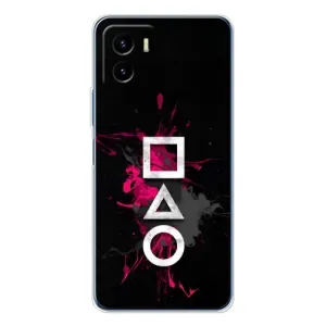 Чехол Гра в кальмара для Vivo Y19s Pro (Символы Игра кальмара)