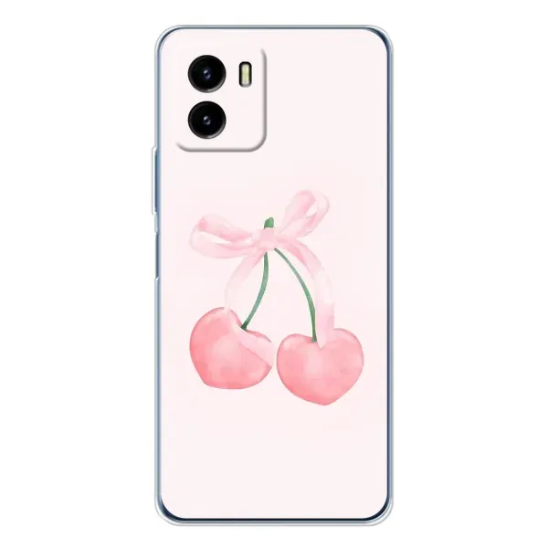 Чехол с принтом «Розовые вишни» для Vivo Y19s Pro