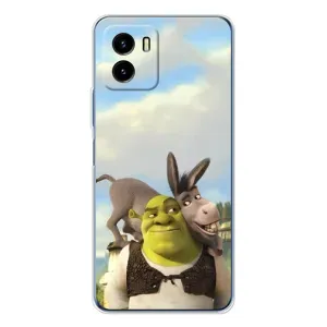 Чохол з мультфільмом Шрек на Vivo Y19s Pro (Шрек та Осел)