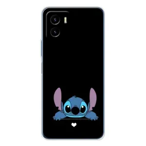 Чохол з принтом Стіч на Vivo Y19s Pro (Стіч на чорному)