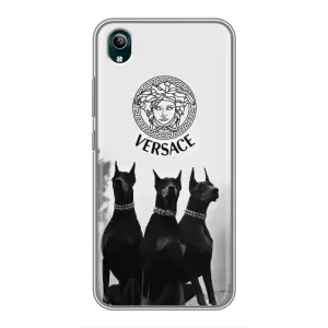 Чехлы VERSACE для Виво у1с (PREMIUMPrint) (Доберман Версаче)