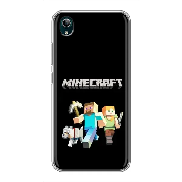 Чехол с принтом «герои Minecraft» для Vivo Y1s