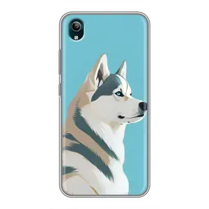 Чехол с Хаски для ViVO Y1s - (AlphaPrint) (Хаски арт)