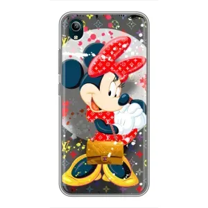 Чехол Disney Mouse ViVO Y1s (PREMIUMPrint) (Minni с бантиком)