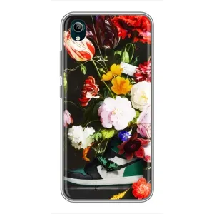 Брендновые Чехлы для ViVO Y1s - (PREMIUMPrint) (Nike цветы)