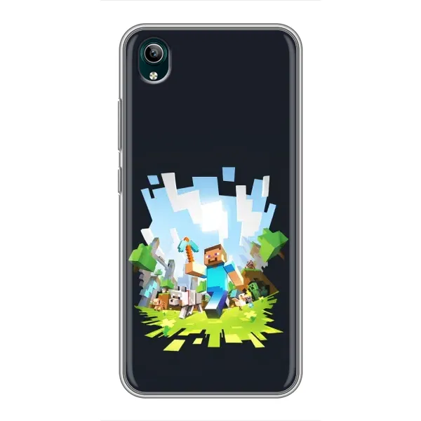 Чехол с принтом «персонажи Minecraft» для Vivo Y1s