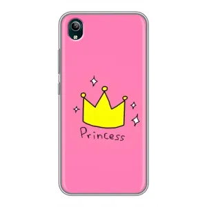 Чехол с картинкой (Стильные) для Виво у1с - (AlphaPrint) (Princess)