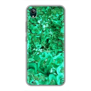Мраморный чехол на ViVO Y1s (VPrint) (Салатный Мрамор)
