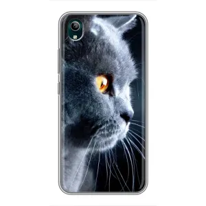 Чехлы с Котиками для ViVO Y1s (VPrint) (Серый Кот)