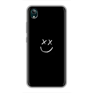 Чехол для Виво у1с - (AlphaPrint) с печатью (ТОП продаж) (Смайл)
