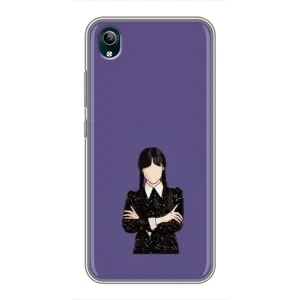 Чохли Венсдей на ViVO Y1s Уенсдей (AlphaPrint) (Венздей у чорному)