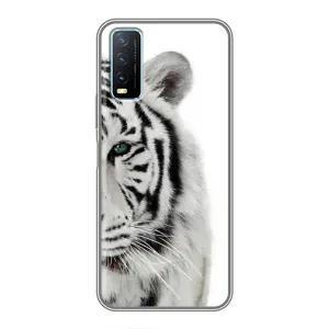 Чехлы с картинками животных ViVO Y20 (Белый Тигр)