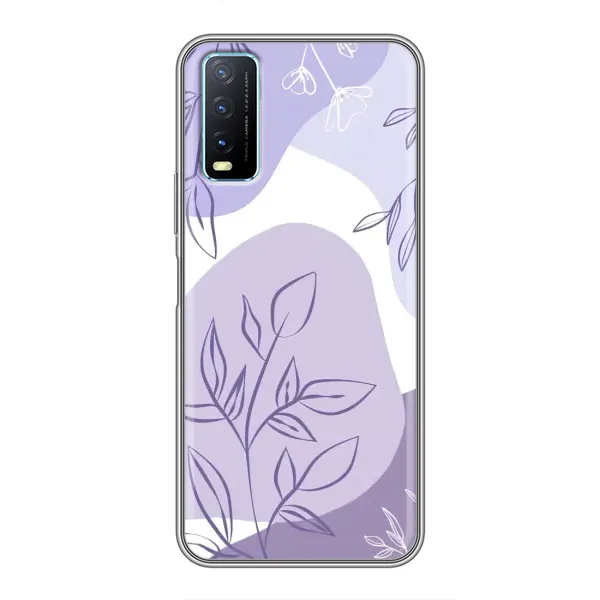 Чехол с принтом «Фиолетовые листья абстракция» для Vivo Y20 Чехол с принтом «Фиолетовые листья абстракция» для Vivo Y20