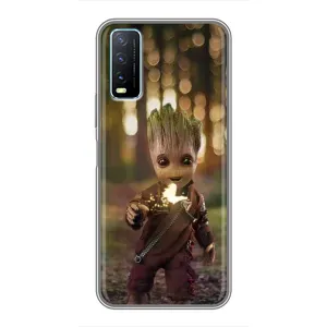 Чехол МАРВЕЛ для Виво у20 (AlphaPrint) (I am Groot)