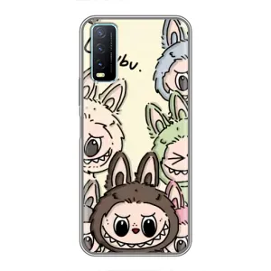 Чехол с Лабубу на ViVO Y20 (Золотая обезьяна Bored Ape)