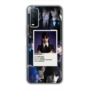 Чехлы Венсдей на ViVO Y20 Уэнсдей (AlphaPrint) (коллаж Уэнздей)