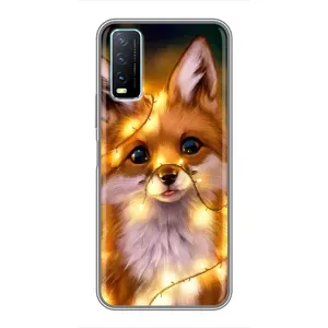 Чехлы с картинкой Лисички для ViVO Y20 (VPrint) (Лисичка в гирляндах)
