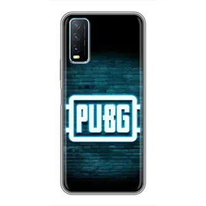 Чехол PUBG для Виво у20 (AlphaPrint) (Лого PUBG)