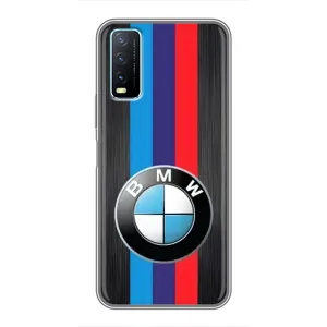 Чехол для Виво у20 - с принтом БМВ (AlphaPrint) (Лого BMW)