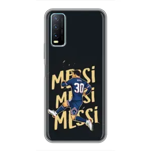 Чехлы для ViVO Y20 (Leo чемпион) (AlphaPrint) (Messi ПСЖ)