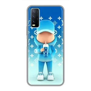Крутые Чехлы Луи Виттон для ViVO Y20 (AlphaPrint) (Парень LV)
