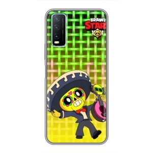 Чехлы Brawl Stars для ViVO Y20 (AlphaPrint) (Поко в самбреро)