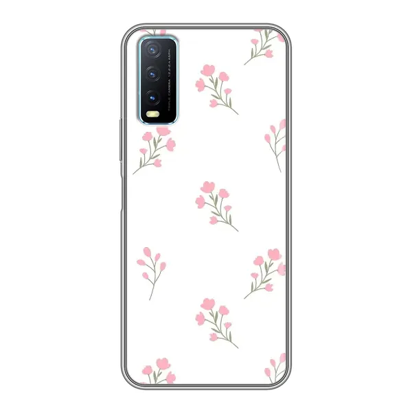 Чехол с принтом «Розовые цветы» для Vivo Y20 Чехол с принтом «Розовые цветы» для Vivo Y20