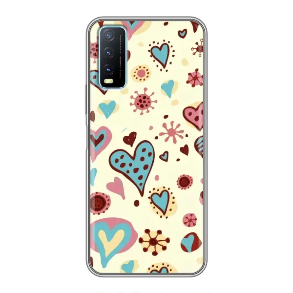 Чохол з принтом «Сердечки» для Vivo Y20 Чохол з принтом «Сердечки» для Vivo Y20