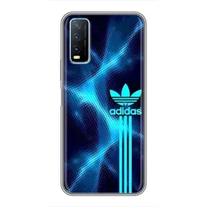 Чехлы Адидас для ViVO Y20 (AlphaPrint) (Синий Адидас)