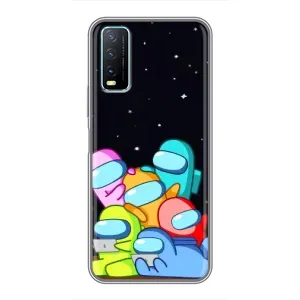 Чехол Амонг Ас для ViVO Y20 (AlphaPrint) (Скины в космосе)