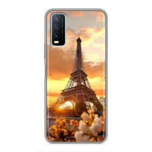 Чехол Эйфелева Башня для ViVO Y20 - (AlphaPrint) (Солнечная башня)