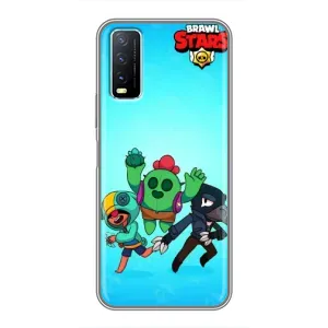 Чехлы Brawl Stars для ViVO Y20 (AlphaPrint) (Трио героев)