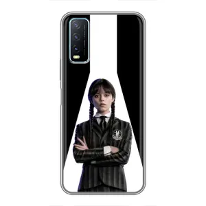 Чехлы Венсдей на ViVO Y20 Уэнсдей (AlphaPrint) (W-Wednesday)
