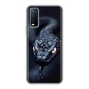 Чехол с картинкой «Хищники» для ViVO Y20 (Черная змея)