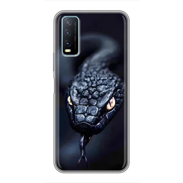 Чехол с принтом «Черная змея» для Vivo Y20 Чехол с принтом «Черная змея» для Vivo Y20