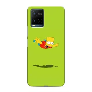 Чехол с Симпсонами для Vivo Y21 / Y21s (VPrint) (Барт Симпсон)