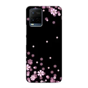 Чохол для ViVO Y21 / Y21s - з принтом (Дизайнерські) (AlphaPrint) (Квіти маленькі)
