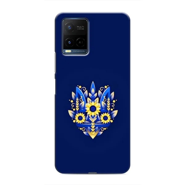 Чехол с принтом «Цветочный Герб» для Vivo Y21 / Y21s
