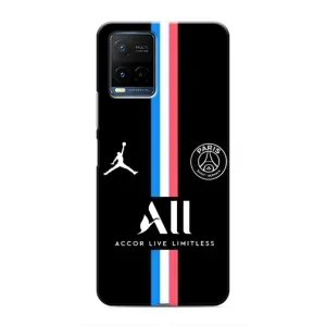 Чехлы PSG для Vivo Y21 / Y21s (AlphaPrint) (футболка ПСЖ)