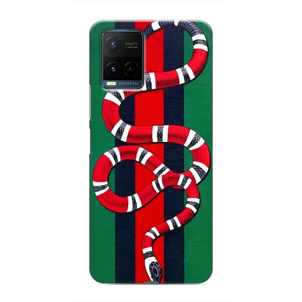 Чехол с принтом «Gucci змия» для Vivo Y21 / Y21s Чехол с принтом «Gucci змия» для Vivo Y21 / Y21s